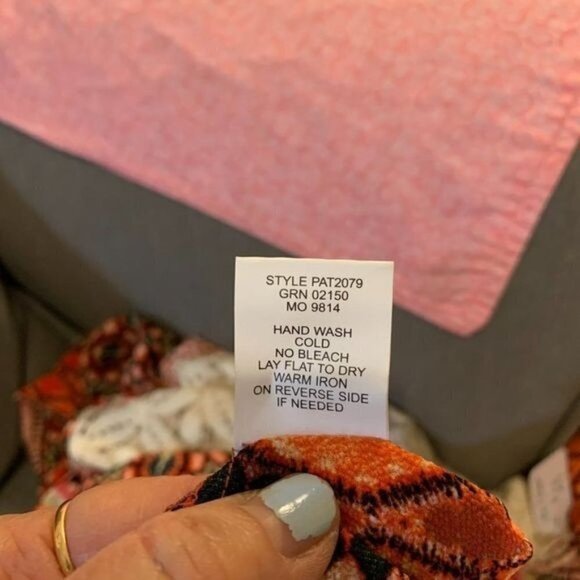 Anthropologie Fig and Flower Womens Top Medium Boho Peasant Bell Sleeves Lace - Picture 11 of 12